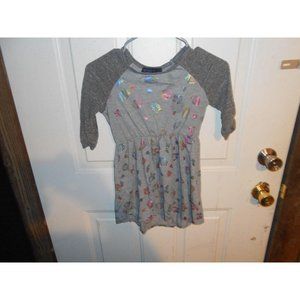 weavers girl owl long sleeve dress L